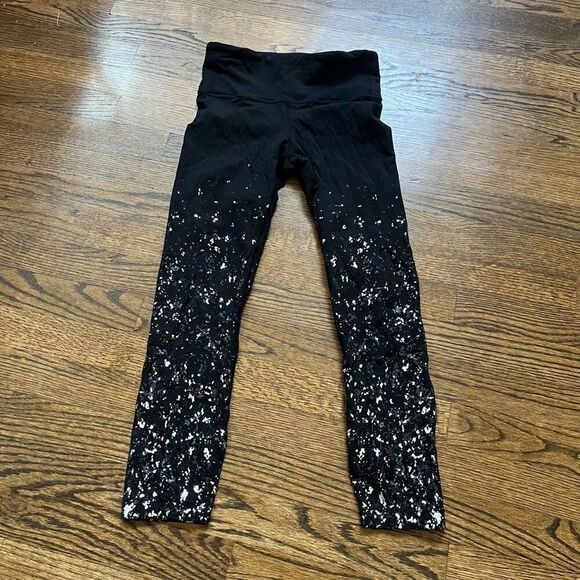 Lululemon Women's Speed Wunder Tight 28" Speckle Shine Size 4 - Picture 2 of 9